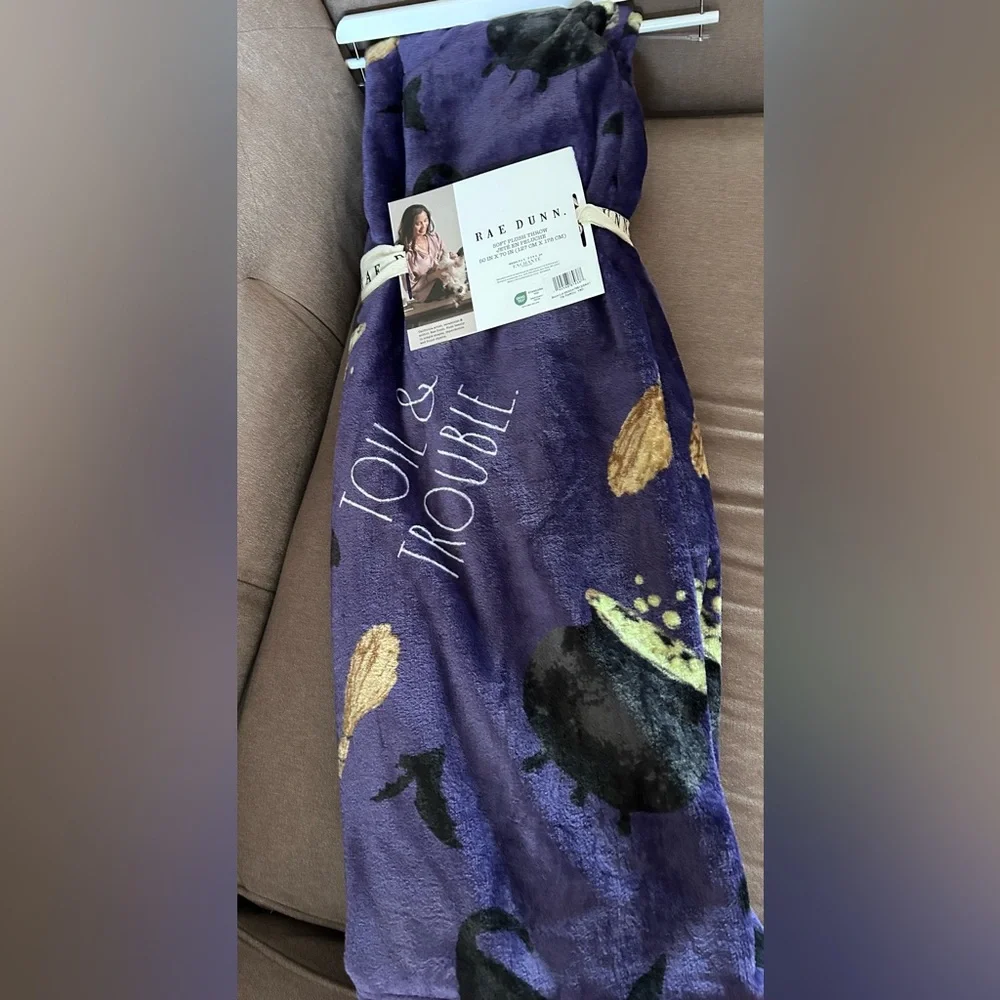 Rae Dunn Halloween Soft Plush Throw